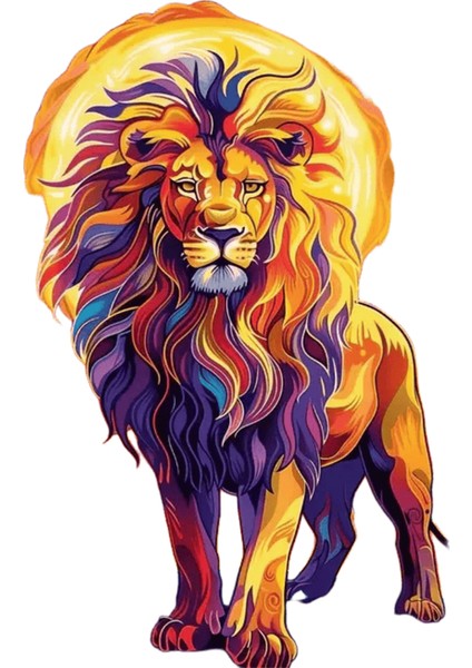 Huacan Tuval ile Boyama Hayvan Numaraları Resimler Aslan Malzemeleri Sanat ve Çizim Iç Mekan Resimleri El Yapımı Hobi Renk: AABB-3179 / Boyut (Cm): 50X65CM - Çerçevesiz (Yurt Dışından)