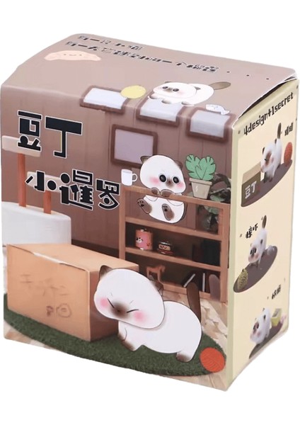 Kawaii Azuki Kör Kutu Fasulye Lor Küçük Siam Günlük Moda Oyun Sevimli Köpek Gizem Kutusu El Aksiyon Bebek Kedi Süsler Çocuk Hediyerenk: Rastgele 1 Adet (Yurt Dışından)