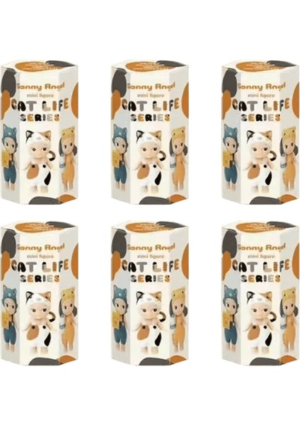 Yeni Sonny Angel Kedi Yaşam Serisi Kör Kutu Oyuncaklar Toplamak Aksiyon Anime Figürü Kawaii Gizem Kutusu Şanslı Kutu Modeli Tasarımcı Bebek Hediye Renk: Rastgele 6 Adet (Yurt Dışından)