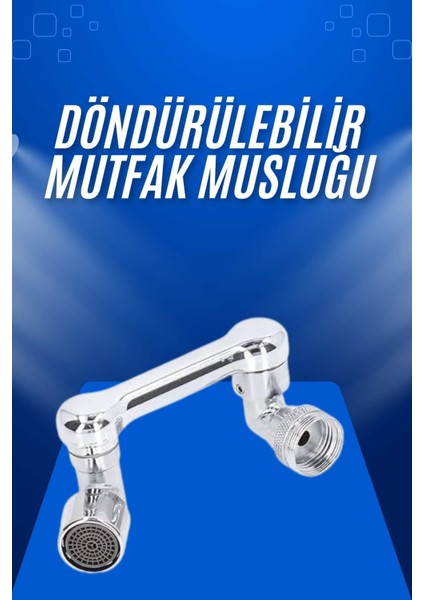 Döndürülebilir Musluk Mutfak Banyo Musluk Ucu Başlığı 4 Filtreli
