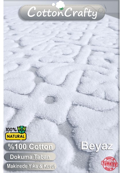 Yumuşak Pamuk Dokuma Banyo Paspas Seti, 2'li, 60x100 ve 60x50 cm, Rahat ve Şık modelleri