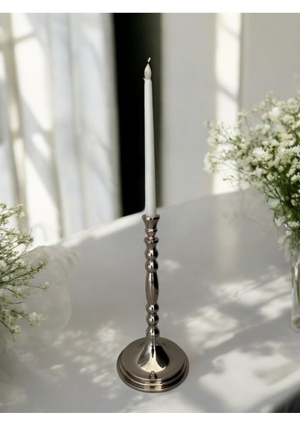 Tekli Alüminyum Şamdan 32 Cm