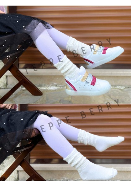 2 Çift Çocuk Slouchy Tozluk Çorap