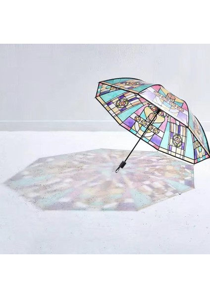 Şemsiye 23 Inç Cam Şemsiye Şeffaf Güneşli Şemsiye (Yurt Dışından) fiyatları