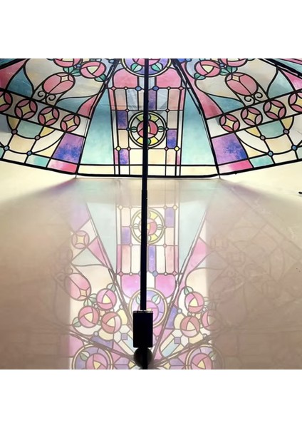 Şemsiye 23 Inç Cam Şemsiye Şeffaf Güneşli Şemsiye (Yurt Dışından) modelleri