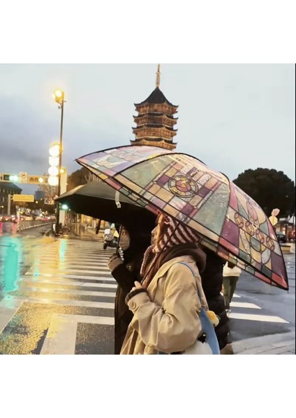 Şemsiye 23 Inç Cam Şemsiye Şeffaf Güneşli Şemsiye (Yurt Dışından) indirimleri