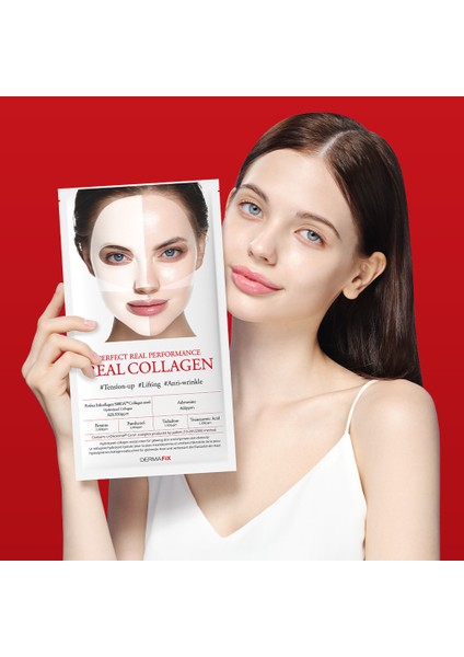 Real Collagen Gerginleştirici ve Kırışıklık Önleyici Gerçek Kolajen Maske modelleri