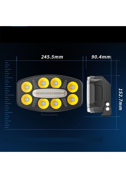 Kamyon Tır Traktör Off Road Jeep 10 Inç Sis Farı Gündüz Ledli Çalışma Lambası 12-24 V modelleri