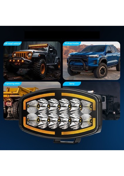 Kamyon Tır Traktör Off Road Jeep 10 Inç Sis Farı Gündüz Ledli Çalışma Lambası 12-24 V fırsatları