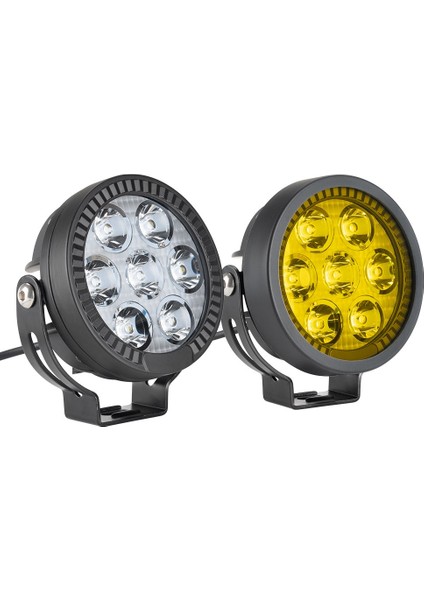 Motosiklet LED Sis Farı Yüksek Performans Metal Gövde D7 LED Enduro Gs Serileri Uyumlu 2 Adet Set fiyatları