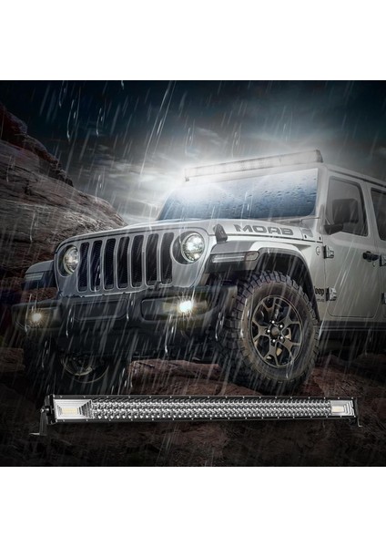 Off Road LED Bar 3 Sıra 81 cm 50 Watt Beyaz Sarı Mod