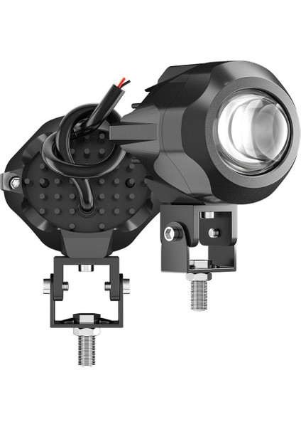 Motosiklet Sis Farı Spot LED Beyaz Sarı Renk Metal Kasa 2 Adet Takım Motosiklet Ekipman Lamba fiyatları