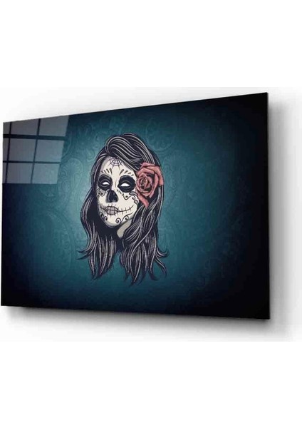 Fütüristik Frankenstein Görl Cam Tablo