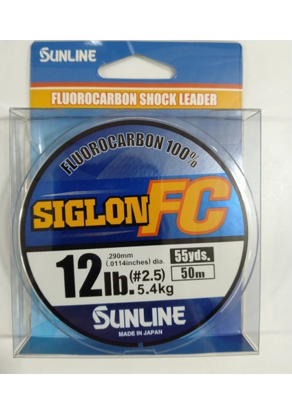 Siglon 50 mt Fluorocarbon Misina 0,29 mm