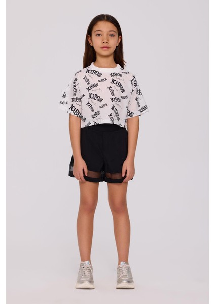 Bg Store Kız Çocuk Beyaz Tshirt