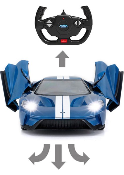 Uzaktan Kumandalı Ford Gt Orijinal Lisanslı Araba Mavi