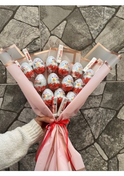 10 Adet Kinder Süpriz Yumurta & Kinder Çikolata Buketi Sevgililer Günü , Doğum Günü Hediyesi, Arkadaşa Hediye , Anneler Günü Hediyesi fırsatları