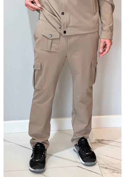 Erkek Çıtçıtlı Pantolon 24720 Bej