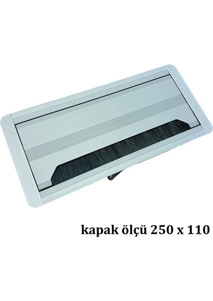 Masa Üstü Kablo Çıkış Kapağı Gromet Alüminyum Eloksal