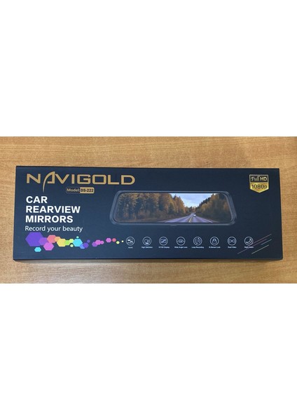 Navılgold DS-222 Dikiz Aynası 10'' Hd LED Ekran Full Hd Ön ve Arka 2 Kameralı Dvr Kayıtlı indirimleri