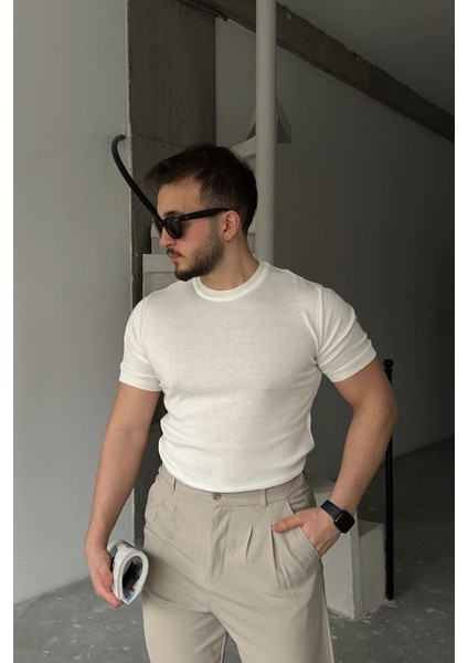 Kama Erkek Bisiklet Yaka Pamuk Regular Fit Kısa Kollu Ince Triko Tişört fırsatları