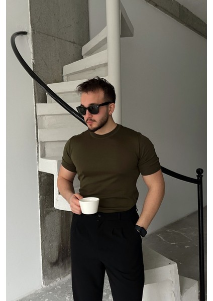 Kama Erkek Bisiklet Yaka Pamuk Regular Fit Kısa Kollu Ince Triko Tişört modelleri