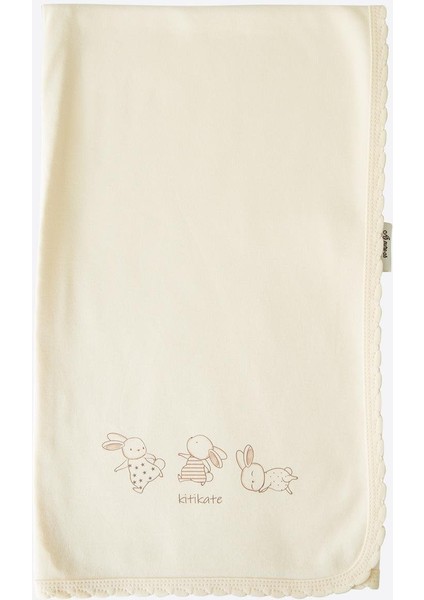 Organik New Basic Tek Kat Battaniye Natural