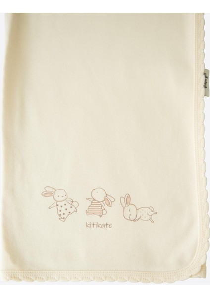 Organik New Basic Tek Kat Battaniye Natural