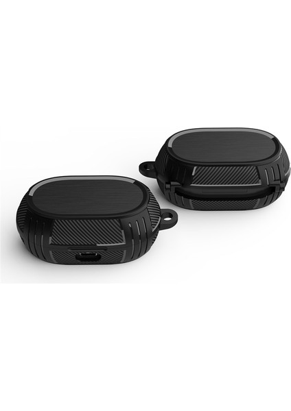 Jabra Elite 7 Pro / Elite 7 Active Çizilmez Kulaklık Koruyucu Tpu Kapak Taşıma Tokası ile (Yurt Dışından)