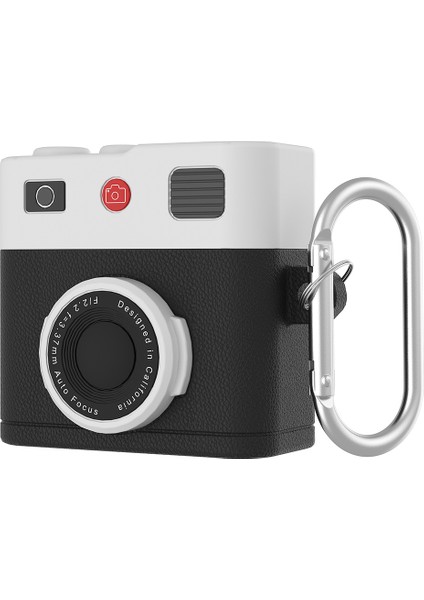 Apple Airpods 3 Kılıf Retro Kamera Karabina ile Silikon Koruyucu Kapak (Yurt Dışından)