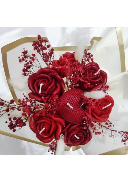 Kırmızı solmaz gül buketi, kokulu ve güzel hediye seçeneği fırsatları