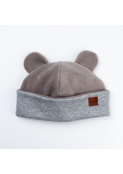 Pamuk Kaşkorse Polar Çift Kat Katlanabilir Yumuşak Çocuk ve Bebek Bere