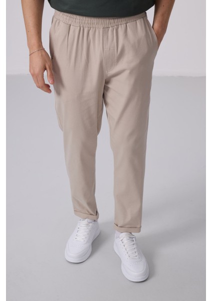 Taş Standart Fit Dokuma Hafif Esnek Chino Pantolon - 82175