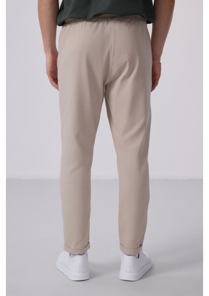 Taş Standart Fit Dokuma Hafif Esnek Chino Pantolon - 82175