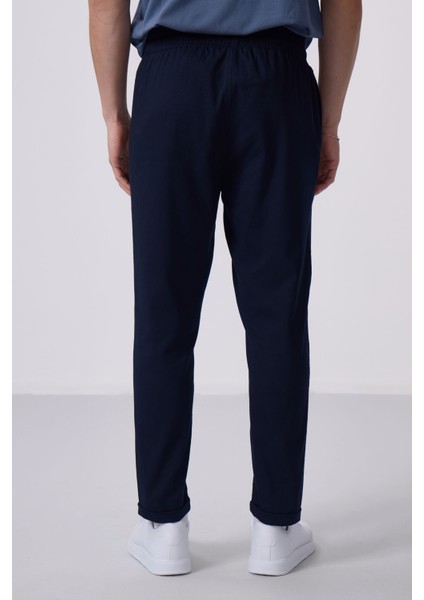 Lacivert Standart Fit Dokuma Hafif Esnek Chino Pantolon - 82175 indirimleri