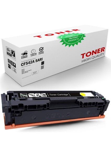 Hp Color Laserjet Pro Mfp M281FDW Sarı CF542A Muadil TONER/203A