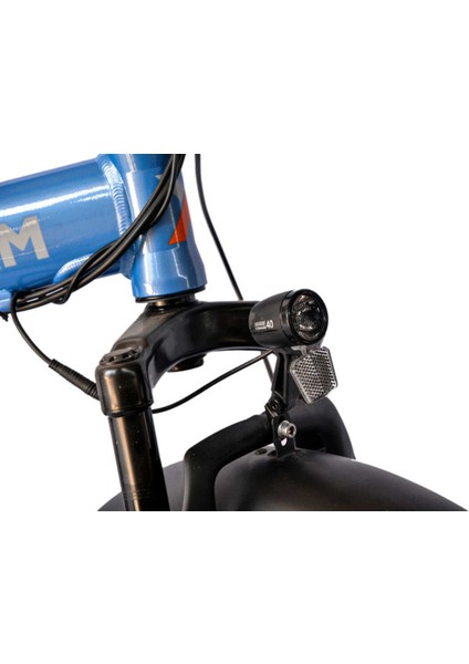 Sasha Elektrikli Şehir Bisikleti - 250W Motor, 20 Inç Jant, LED Aydınlatma, Mavi indirimleri