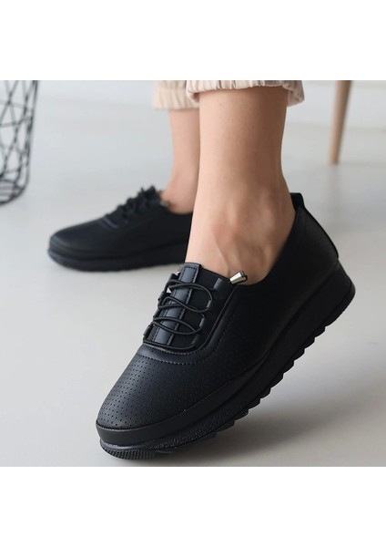 Hooset Siyah Cilt Babet Ayakkabı fırsatları