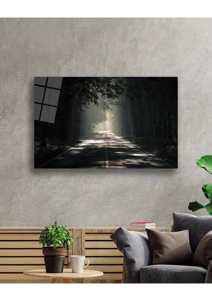 Ağaçlı Yol Cam Tablo Parkway