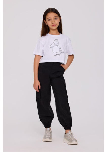 Bg Store Kız Çocuk Beyaz Tshirt