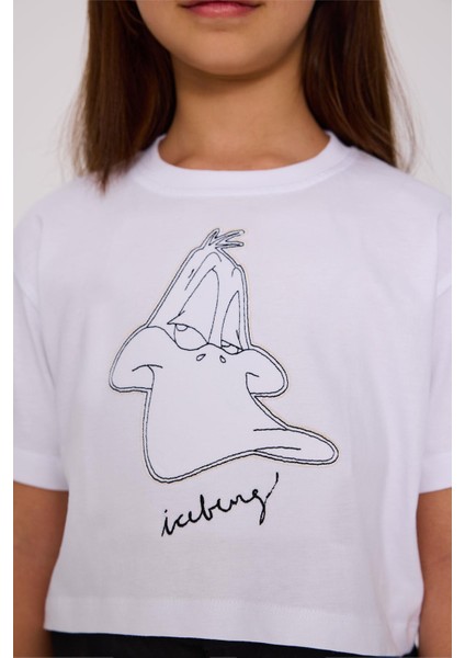 Bg Store Kız Çocuk Beyaz Tshirt modelleri