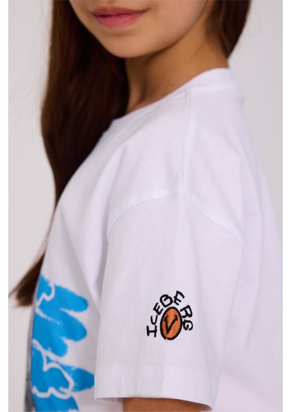 Bg Store Kız Çocuk Beyaz Tshirt modelleri
