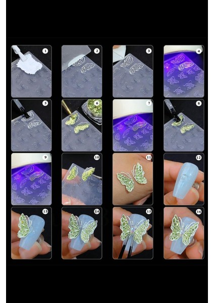 Nail Art Desen Kalıbı, Charm Tırnak Süsleme 3D Silikon Kalıp indirimleri