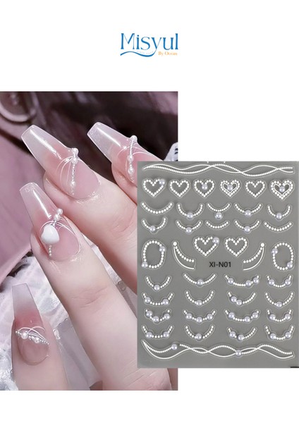 Tırnak Sticker Protez Tırnak Kalıcı Oje Süsleme, Nail Art Sticker