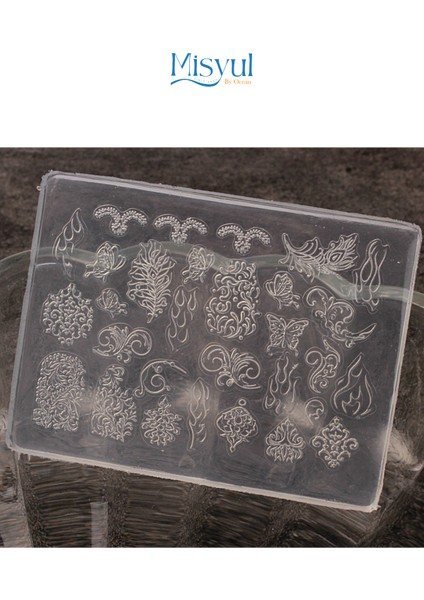 Nail Art Desen Kalıbı, Charm Tırnak Süsleme 3D Silikon Kalıp