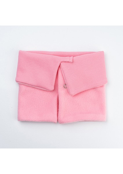 Pamuk Kaşkorse Polar Çift Kat Katlanabilir Yumuşak Çocuk, Bebek Önlük ve Bere