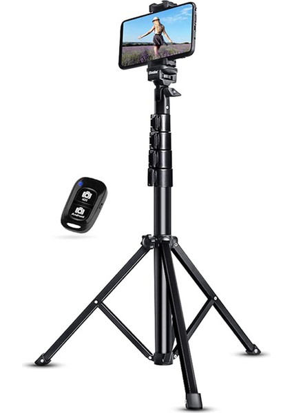 Alüminyum Alaşım Telefon Tripod Bluetooth Sie 1.3 Metre Taşınabilir Canlı Yayın Standı (Yurt Dışından)