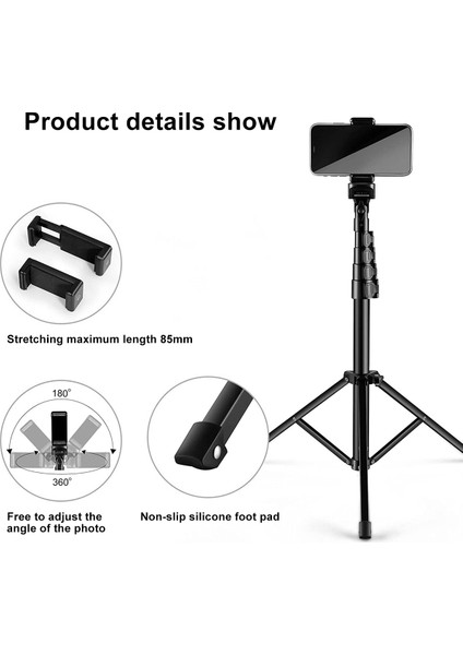 Alüminyum Alaşım Telefon Tripod Bluetooth Sie 1.3 Metre Taşınabilir Canlı Yayın Standı (Yurt Dışından) fiyatları