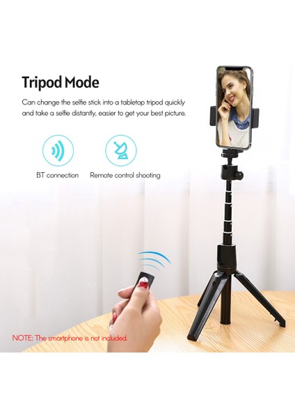 7 Bölmeli Alüminyum Alaşımlı Bluetooth Tripod - Vlog Canlı Yayın Için Telefon Kamerası (Yurt Dışından) indirimleri