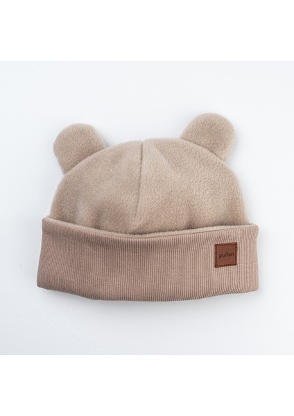 Pamuk Kaşkorse Polar Çift Kat Katlanabilir Yumuşak Çocuk, Bebek Önlük ve Bere